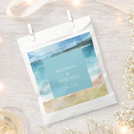 Hochzeit in Urlaubsort des Aquarells Geschenktütchen