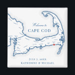 Hochzeit in Urlaubsort des Wychmere Beach Club Gef Magnet<br><div class="desc">Schnelle und einfache Bestellung! Diese Cape Cod Kartenmagnete machen aus großartigen Wychmere Beach Club Gastgeschenke Hochzeiten, die in Ihre Begrüßungstaschen der Cape Cod Hochzeit in Urlaubsort von Harwich Port einschließen. Bewegen Sie das Herz, indem Sie unter "Anpassen" auf "Bearbeiten mit dem Designwerkzeug" klicken. Ideal für alle großen Hochzeitsstätten in Kap,...</div>