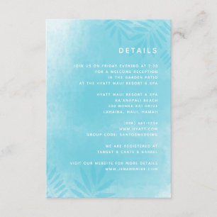 Hochzeit in Urlaubsort Details Karte