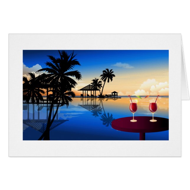 Hochzeit in Urlaubsort = Ihren eigenen Namen anpas (Vorderseite (Horizontal))