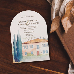 Hochzeit in Urlaubsort Italien Florenz Einladung