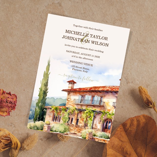 Hochzeit in Urlaubsort Italien Florenz Einladung (Von Creator hochgeladen)
