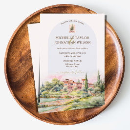 Hochzeit in Urlaubsort Italien Florenz Einladung