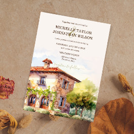 Hochzeit in Urlaubsort Italien Florenz Einladung
