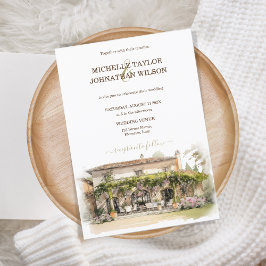Hochzeit in Urlaubsort Italien Florenz Einladung