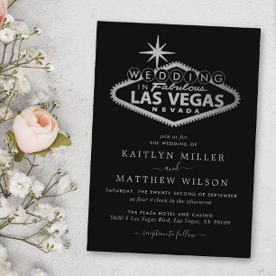Hochzeit in Urlaubsort Las Vegas Einladung