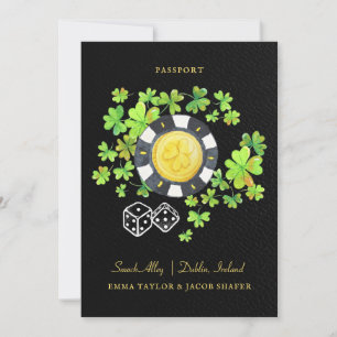 Hochzeit in Urlaubsort - Pass Save the Date Iris