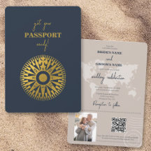 Hochzeit in Urlaubsort Passport Compass Hochzeit
