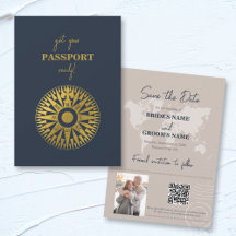 Hochzeit in Urlaubsort Passport Compass Hochzeit