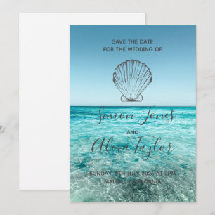 Hochzeit in Urlaubsort Save the Date
