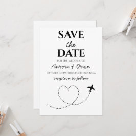 Hochzeit in Urlaubsort Save the Date Einladung