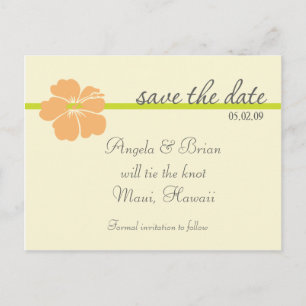 Hochzeit in Urlaubsort Save the Date SCHABLONE Ankündigungspostkarte