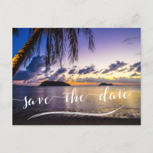 Hochzeit in Urlaubsort Speichern der Postkarten