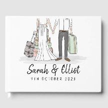 Hochzeit in Urlaubsort Suitcases Gästebuch