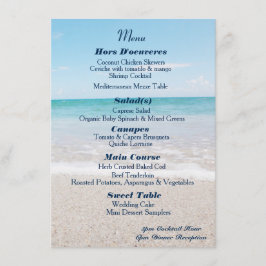 Hochzeit in Urlaubsorts-Menü des Ozean-I Menükarte