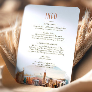 Hochzeit Insert INFO und Details New York Einladung