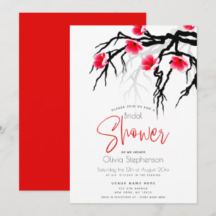 Hochzeit   Japanische Zweigstelle Blossom Einladung