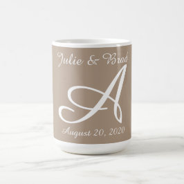 Hochzeit-/Jubiläumssacktasse Kaffeetasse
