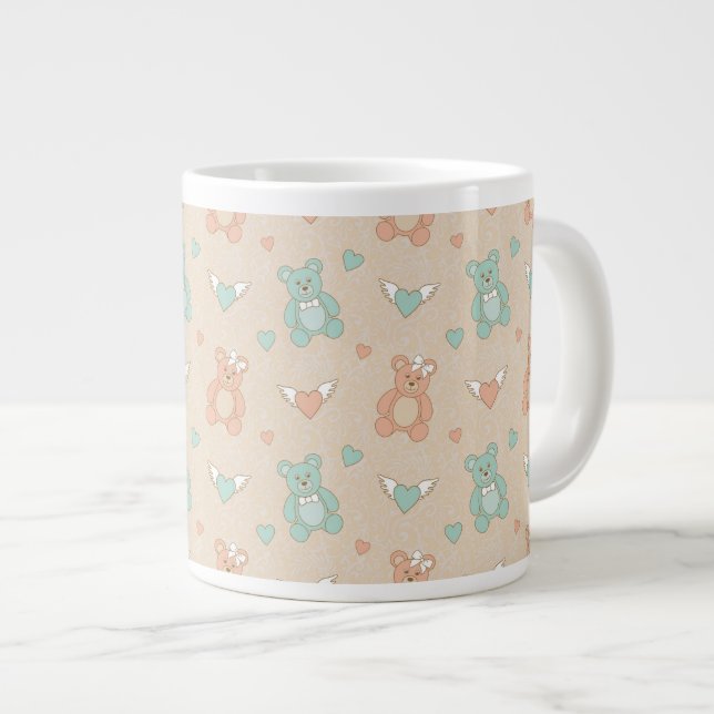 Hochzeit Jumbo-Tasse (Vorderseite Rechts)