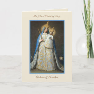 Hochzeit Jungfrau Maria Jesus Religiöses Gebet  Karte