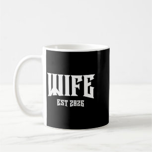 Hochzeit Junggesellenparty Grunge Rock Ehefrau Est Kaffeetasse