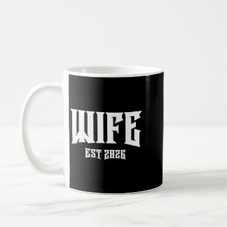 Hochzeit Junggesellenparty Grunge Rock Ehefrau Est Kaffeetasse