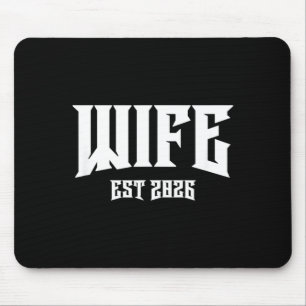 Hochzeit Junggesellenparty Grunge Rock Ehefrau Est Mousepad
