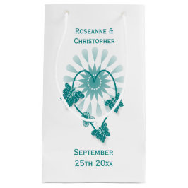 Hochzeit kleine Geschenktasche Aquamarine Schmette Kleine Geschenktüte