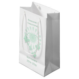 Hochzeit kleine Geschenktasche Peppermint Butterfl Kleine Geschenktüte