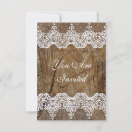 Hochzeit königliche Einladung Rustikale Burlap & L