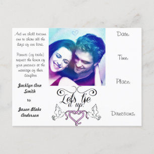 Hochzeit lädt Postkarte personifizieren ein