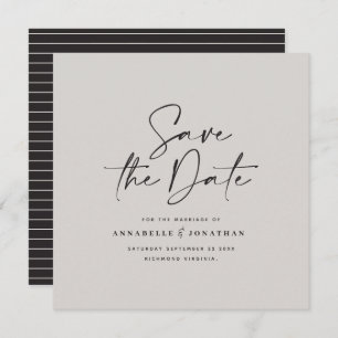 Hochzeit lässiger Schrift Save The Date