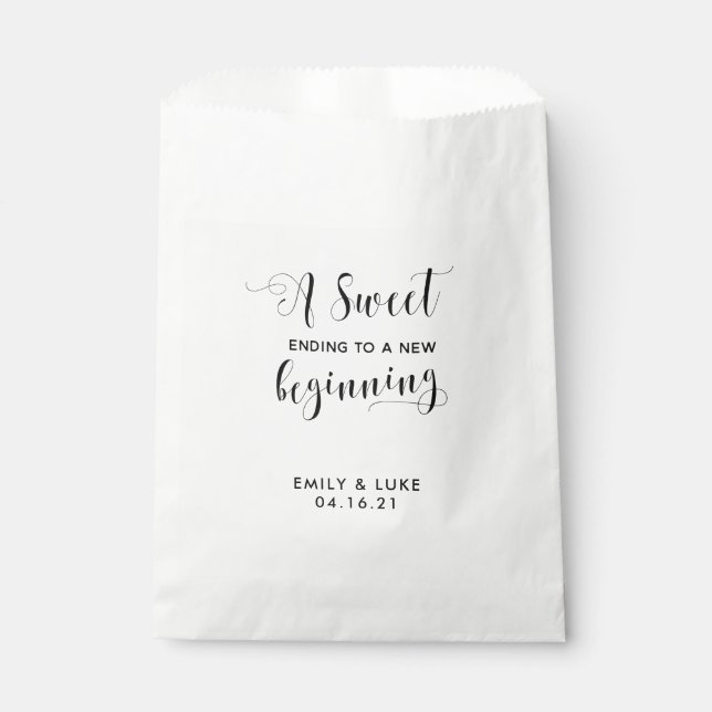 Hochzeit Leckerei Gefallen Tasche, Süßigkeiten, Ke Geschenktütchen (Vorderseite)