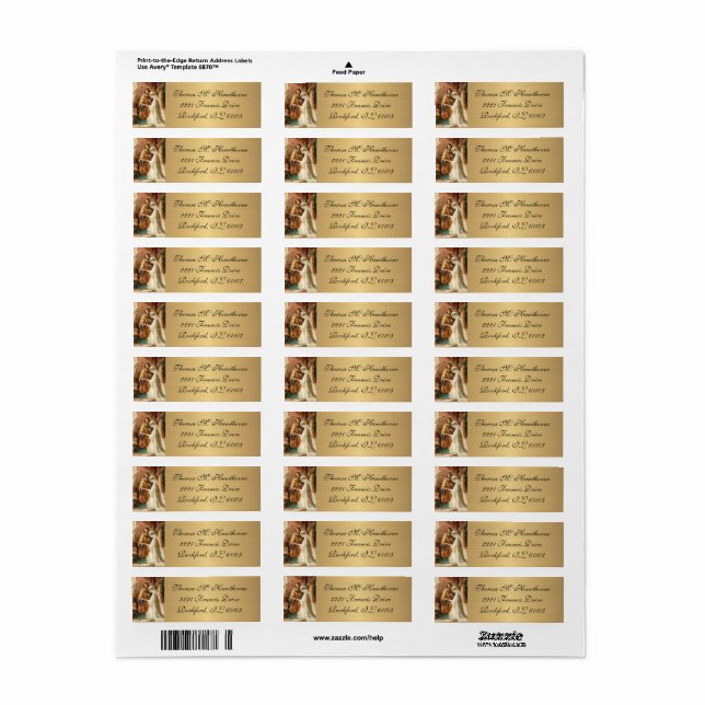 Hochzeit Metallic Elegant Gold Jungfrau Mary Josep (Vorne)