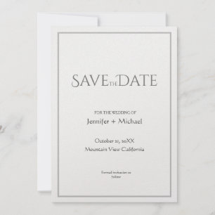 Hochzeit Minimalistische Kalligrafie Schrift Save The Date