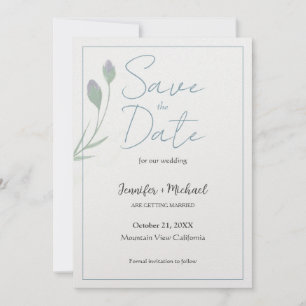 Hochzeit Minimalistische Kalligrafie Schrift Save The Date