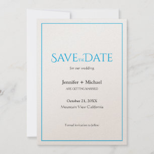 Hochzeit Minimalistische Kalligrafie Schrift Save The Date