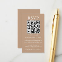 Hochzeit Minimalistische QR UAWG Taupe