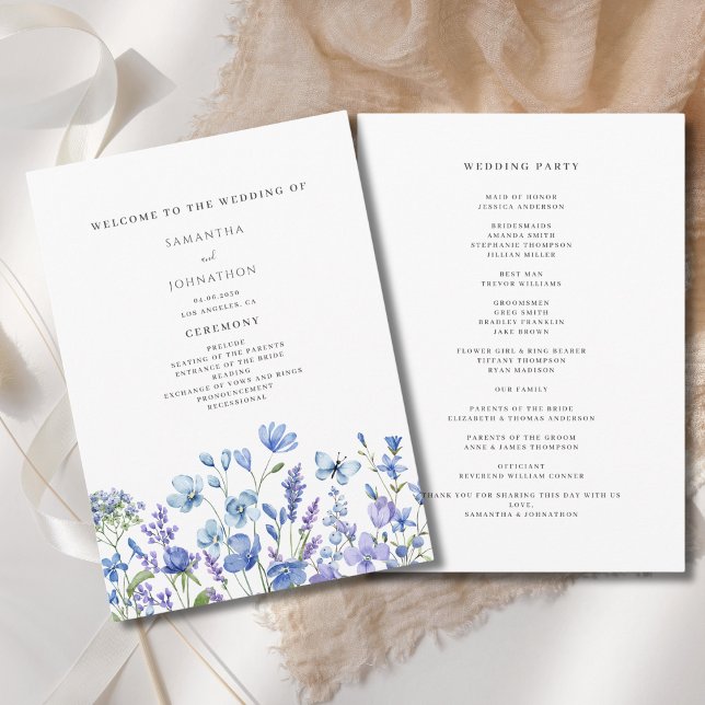 Hochzeit mit Blauer Wildblume Programm (Von Creator hochgeladen)