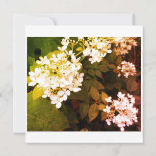 Hochzeit mit Blumen Foto Dankeskarte