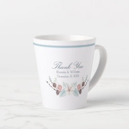 Hochzeit mit Blumen und Blattwerk Milchtasse
