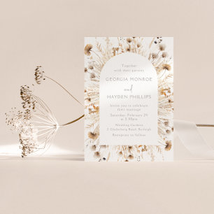 Hochzeit mit Bohemischer Wildblume Einladung