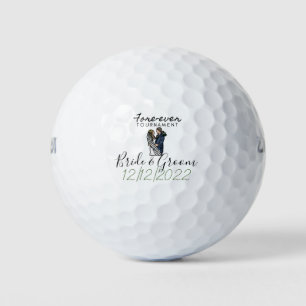 Hochzeit mit Bride und Groom Golfer Golf Balls Golfball
