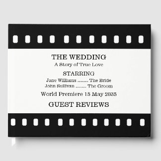 Hochzeit mit einem Film Thema Gästebuch