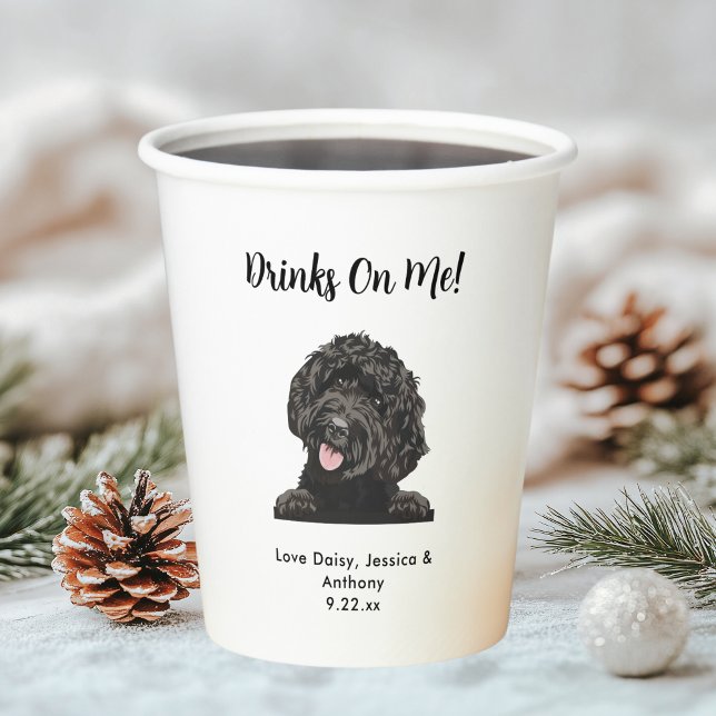 Hochzeit mit Hund Pappbecher (Von Creator hochgeladen)
