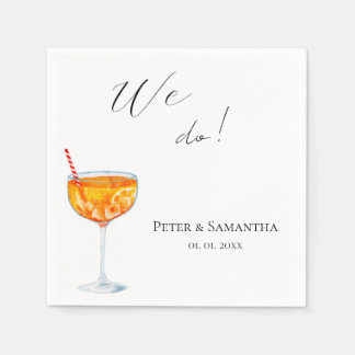 Hochzeit mit Liebe auf den ersten Spritz Serviette