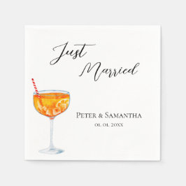 Hochzeit mit Liebe auf den ersten Spritz Serviette