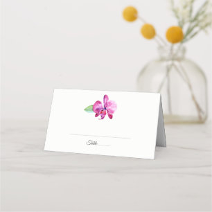 Hochzeit mit Lila Orchidee Platzkarte