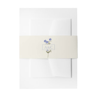 Hochzeit mit süßem Erbsen und Blütenblumen Einladungsbanderole