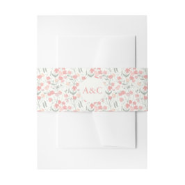 Hochzeit mit süßem Pink und Creme Einladungsbanderole